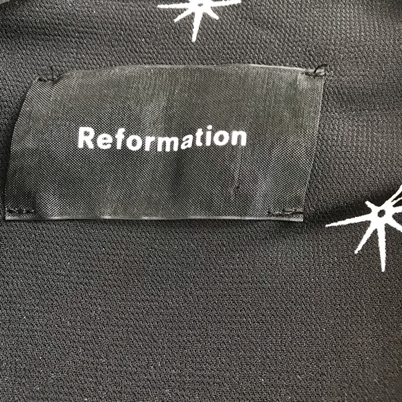 Reformation Star Button Down Semi Sheer Top Size XS - Picture 8 of 11